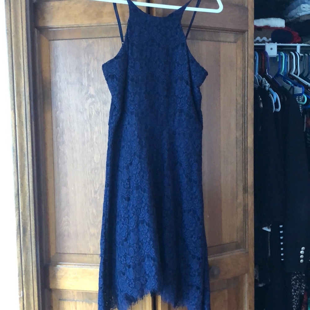 Women’s blue lace dress